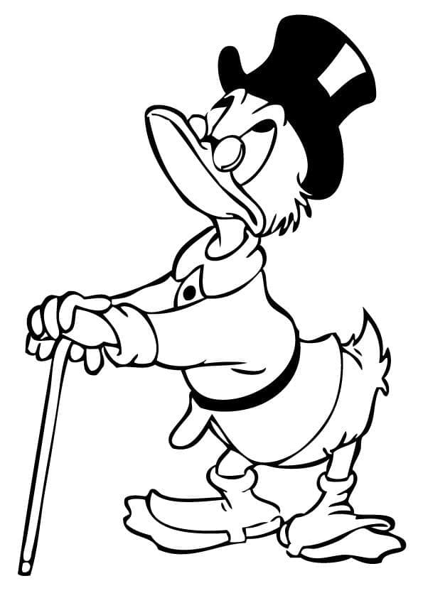 Page de coloriage Picsou #199822, collection Personnages de dessins animés, à imprimer et colorier