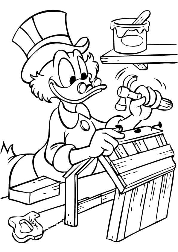 Dessin à colorier Picsou #199825 issu de la collection Personnages de dessins animés, prêt à imprimer Dessin à colorier Picsou #199825 issu de la collection Personnages de dessins animés, prêt à imprimer