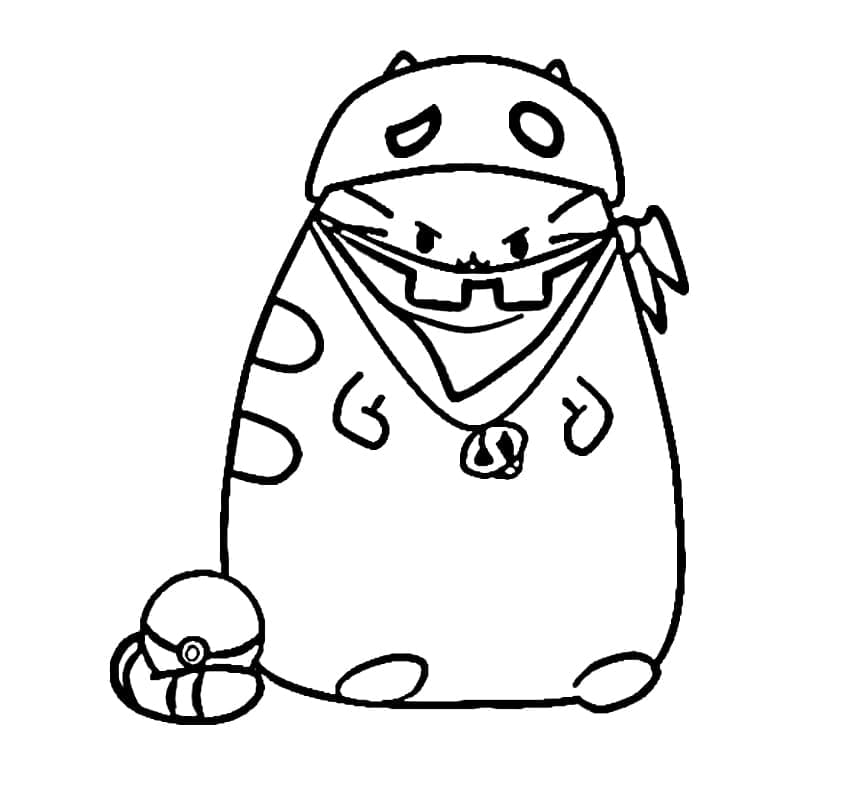 Dessin Pusheen #188437 à colorier de la série Personnages de dessins animés, gratuit à télécharger et imprimer