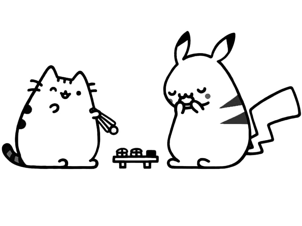 Dessin Pusheen #188456 à colorier de la série Personnages de dessins animés, gratuit à télécharger et imprimer