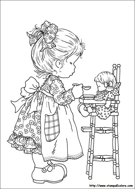 Coloriage Sarah Kay #43732 à imprimer gratuitement, extrait de la collection Personnages de dessins animés