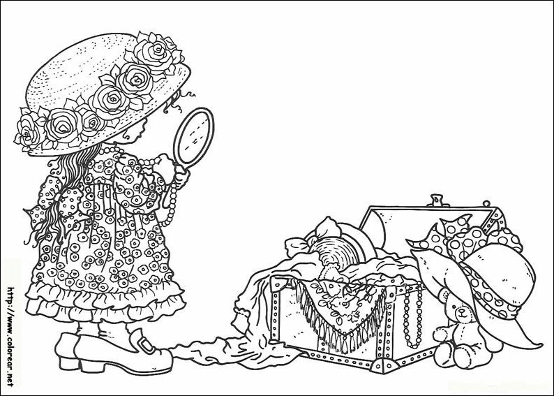 Coloriage Sarah Kay #43758 à imprimer gratuitement, extrait de la collection Personnages de dessins animés