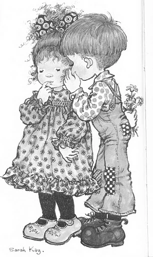 Coloriage gratuit pour enfants et adultes Sarah Kay #43853, collection Personnages de dessins animés