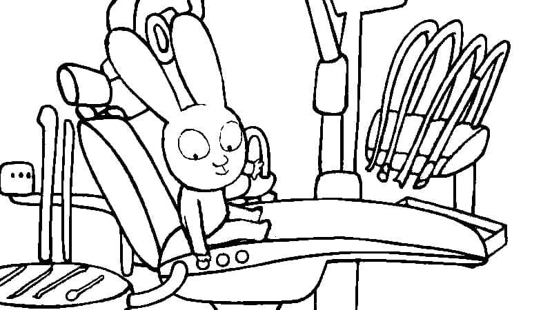 Dessin à colorier: Simon Lapin (Personnages de dessins animés) #192957 - Coloriages à Imprimer Gratuits
