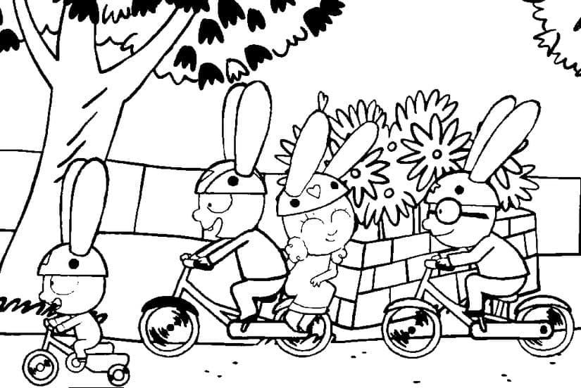 Dessin à colorier: Simon Lapin (Personnages de dessins animés) #192968 - Coloriages à Imprimer Gratuits