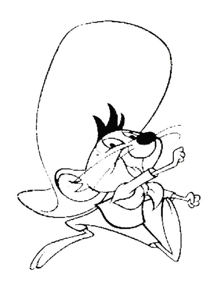 Coloriage gratuit Speedy Gonzales #205211 de la collection Personnages de dessins animés à imprimer
