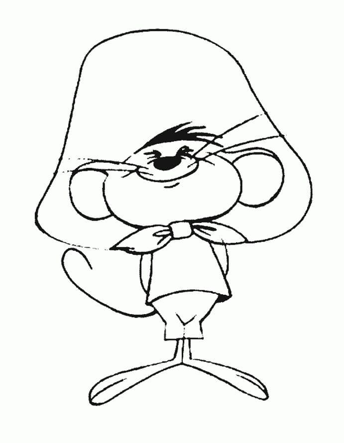 Coloriage gratuit Speedy Gonzales #205212 de la collection Personnages de dessins animés à imprimer