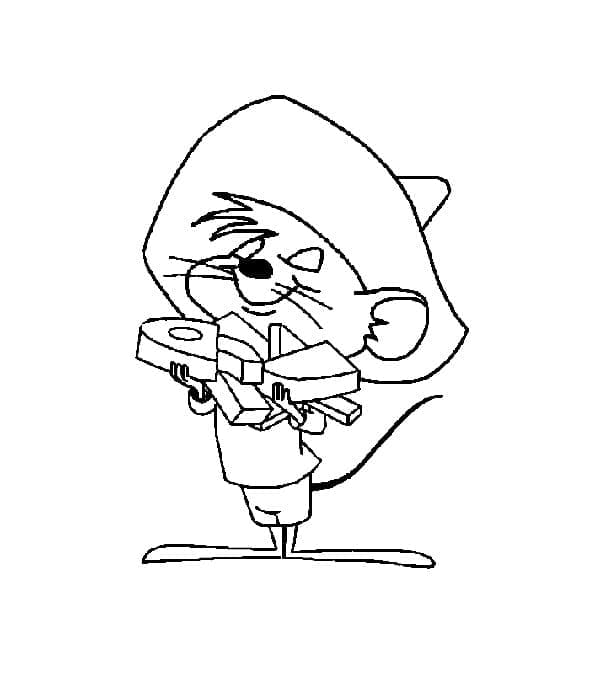 Coloriage gratuit Speedy Gonzales #205217 de la collection Personnages de dessins animés à imprimer
