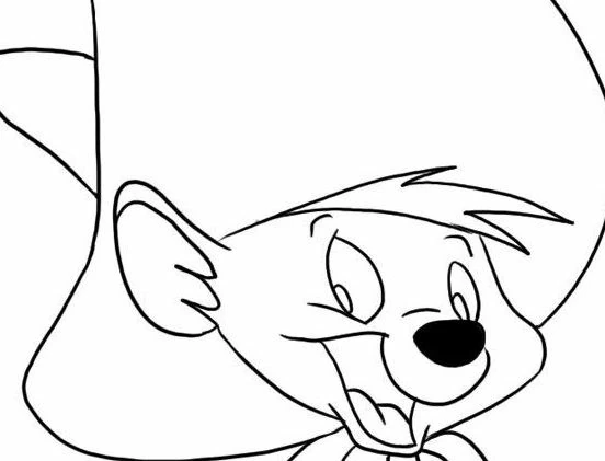 Coloriage gratuit Speedy Gonzales #30725 de la collection Personnages de dessins animés à imprimer