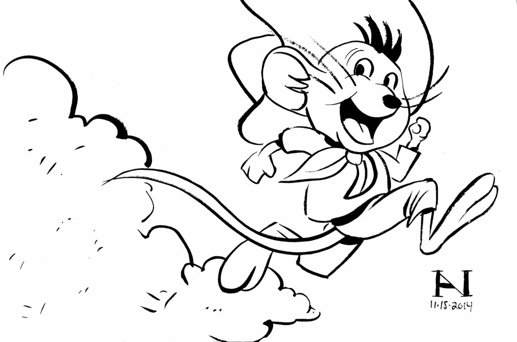 Coloriage gratuit Speedy Gonzales #30730 de la collection Personnages de dessins animés à imprimer