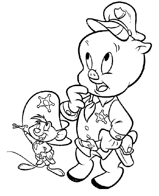 Coloriage gratuit Speedy Gonzales #30758 de la collection Personnages de dessins animés à imprimer