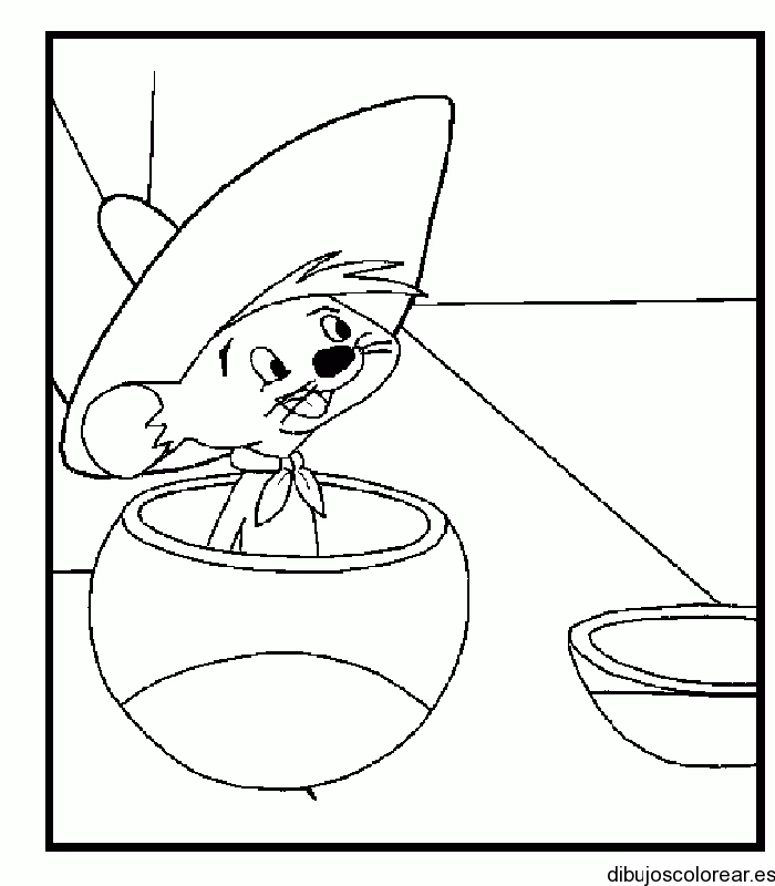 Coloriage gratuit Speedy Gonzales #30767 de la collection Personnages de dessins animés à imprimer