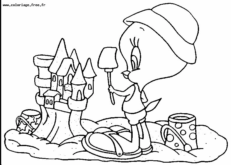 Coloriage gratuit Titi et Grosminet #29230 de la collection Personnages de dessins animés à imprimer