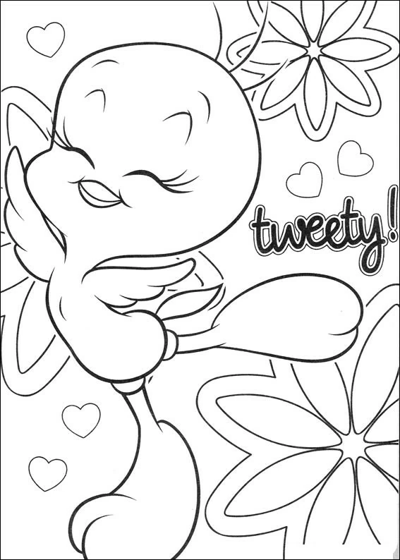 Coloriage gratuit Titi et Grosminet #29315 de la collection Personnages de dessins animés à imprimer