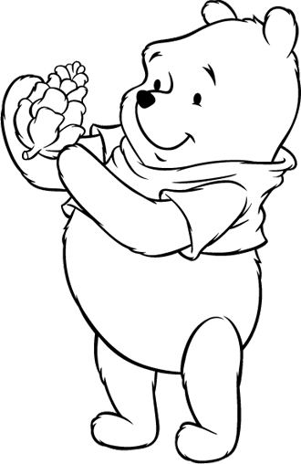 Page de coloriage Winnie l'Ourson #28635, collection Personnages de dessins animés, à imprimer et colorier