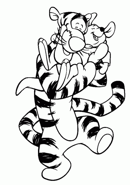 Coloriage à imprimer Winnie l'Ourson #28767 de la série Personnages de dessins animés, gratuit pour enfants et adultes