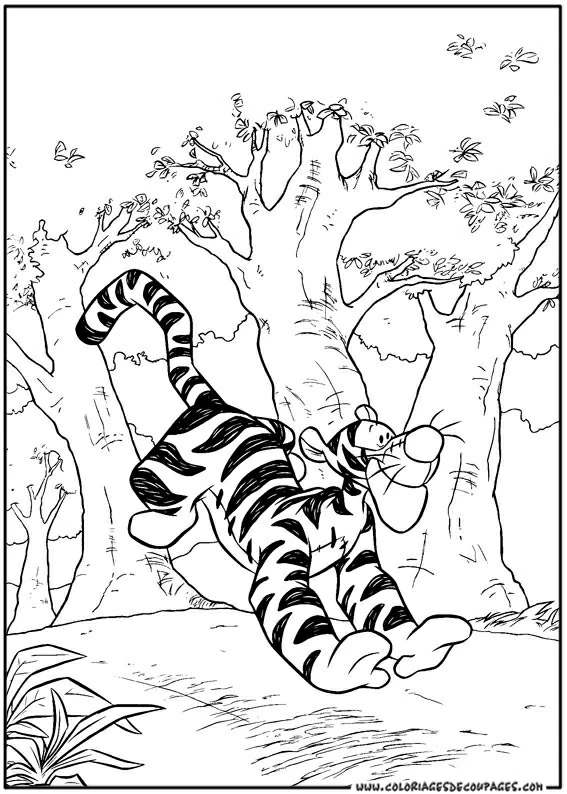 Coloriage gratuit Winnie l'Ourson #28768 de la collection Personnages de dessins animés à imprimer