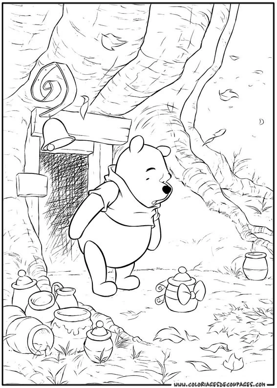 Page de coloriage Winnie l'Ourson #28771, collection Personnages de dessins animés, à imprimer et colorier Page de coloriage Winnie l'Ourson #28771, collection Personnages de dessins animés, à imprimer et colorier