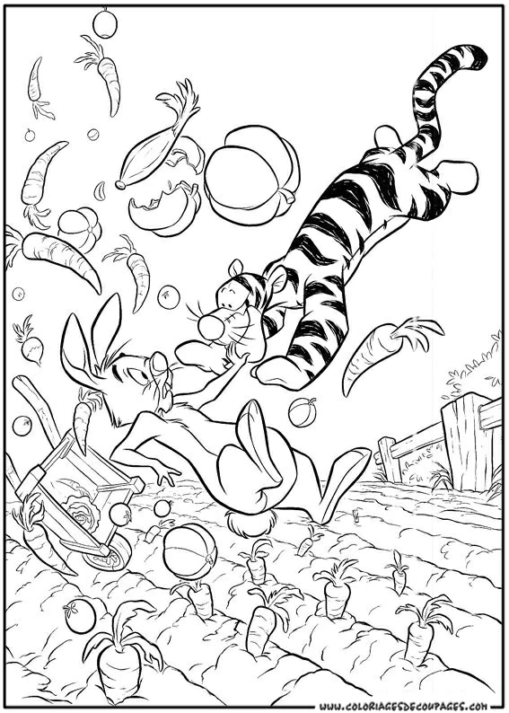 Joli coloriage Winnie l'Ourson #28778 de la collection Personnages de dessins animés, prêt à imprimer pour petits et grands