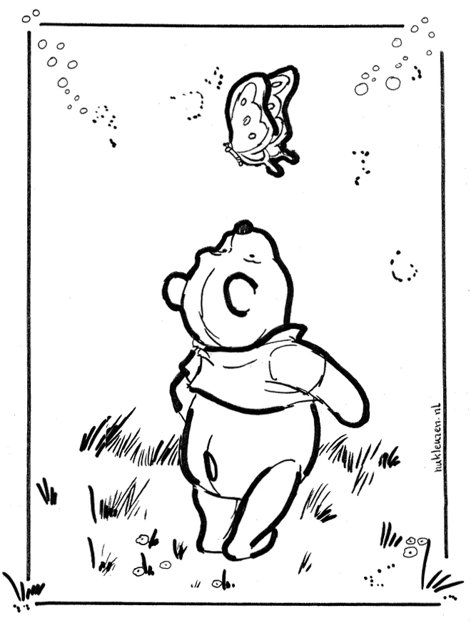 Coloriage Winnie l'Ourson #28866 à imprimer gratuitement, extrait de la collection Personnages de dessins animés