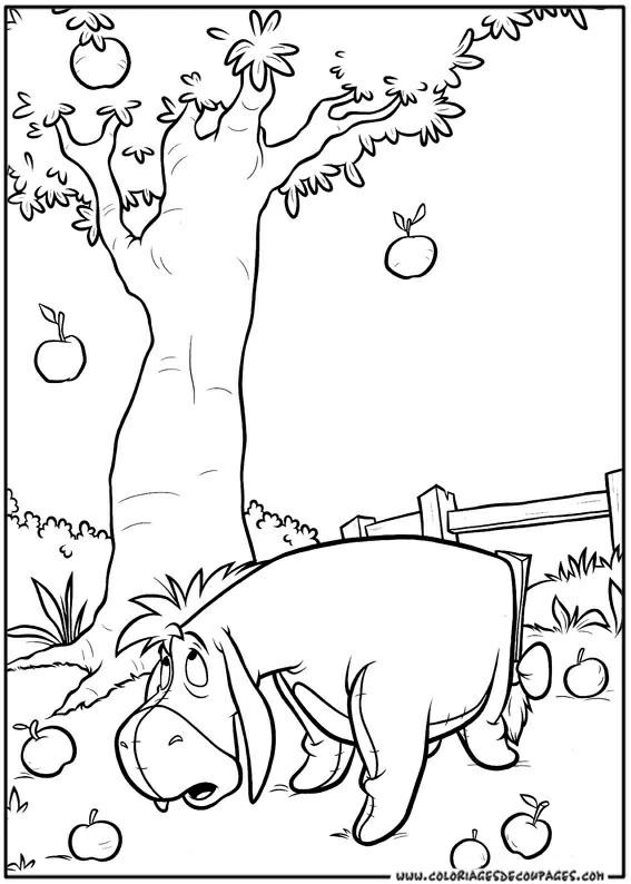 Coloriage gratuit Winnie l'Ourson #28868 de la collection Personnages de dessins animés à imprimer