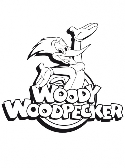 Dessin à colorier: Woody Woodpecker (Personnages de dessins animés) #28405 - Coloriages à Imprimer Gratuits