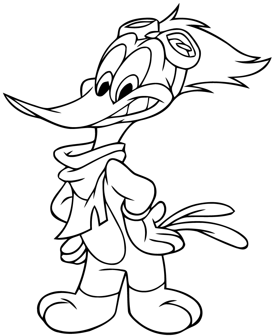Coloriage gratuit pour enfants et adultes Woody Woodpecker #28421, collection Personnages de dessins animés