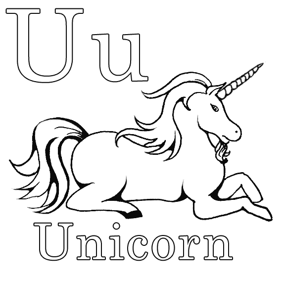 Dessin à colorier: Licorne (Personnages de fantasy et d'aventure) #19547 - Coloriages à Imprimer Gratuits