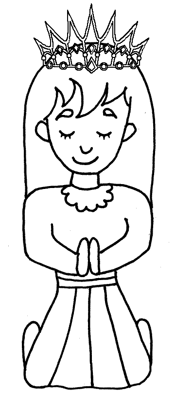 Dessin à colorier: Reine (Personnages de fantasy et d'aventure) #106311 - Coloriages à Imprimer Gratuits