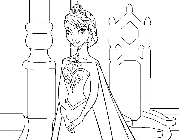 Dessin à colorier: Reine (Personnages de fantasy et d'aventure) #106448 - Coloriages à Imprimer Gratuits