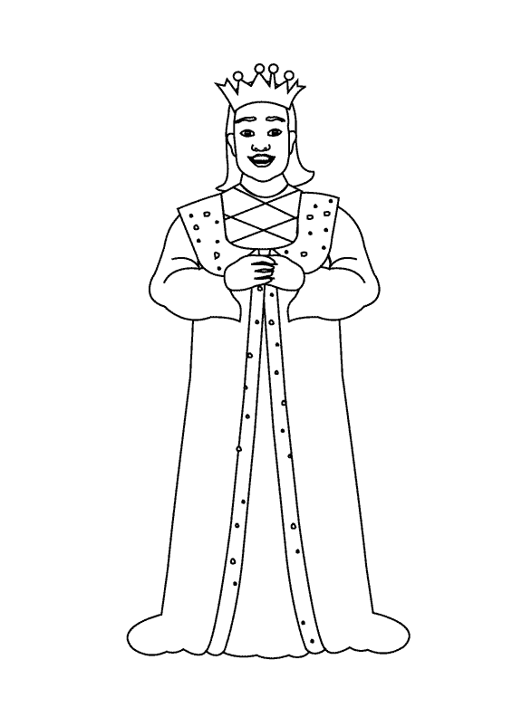 Dessin à colorier: Roi (Personnages de fantasy et d'aventure) #106914 - Coloriages à Imprimer Gratuits