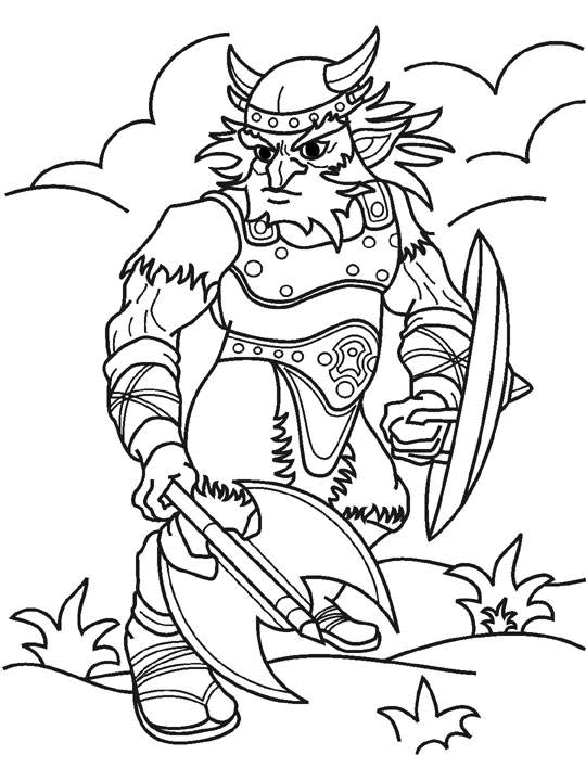 Dessin à colorier: Chevalier (Personnages fantastiques et d'aventure) #86933 - Coloriages à Imprimer Gratuits