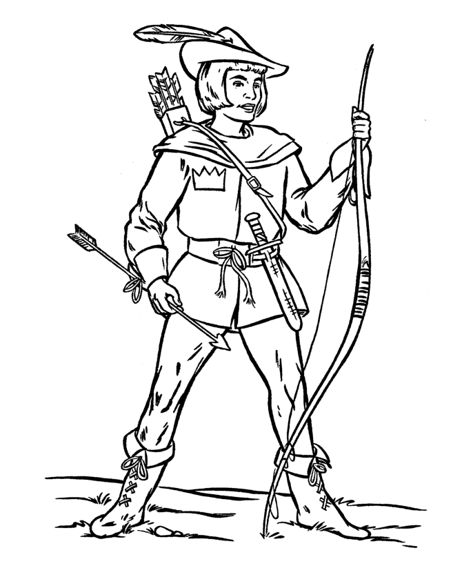 Dessin à colorier: Chevalier (Personnages fantastiques et d'aventure) #87055 - Coloriages à Imprimer Gratuits