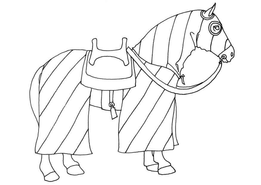 Dessin à colorier: Chevalier (Personnages fantastiques et d'aventure) #87059 - Coloriages à Imprimer Gratuits