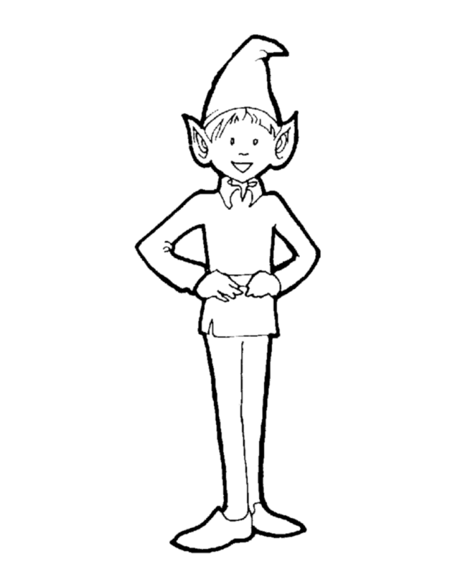 Dessin à colorier: Elfe (Personnages fantastiques et d'aventure) #93878 - Coloriages à Imprimer Gratuits