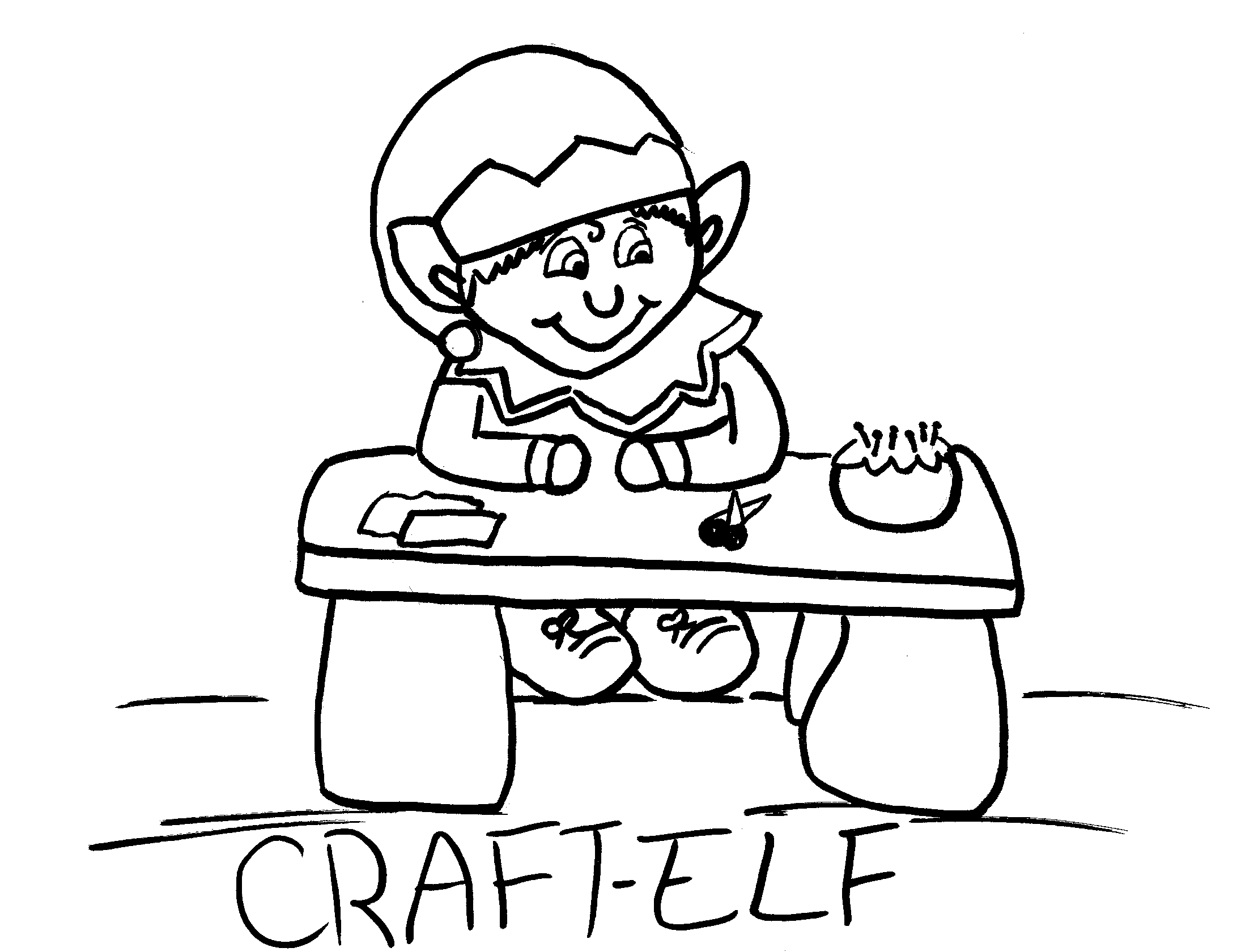 Dessin à colorier: Elfe (Personnages fantastiques et d'aventure) #93920 - Coloriages à Imprimer Gratuits