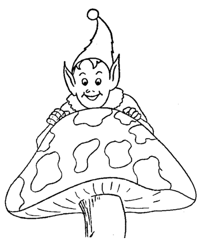 Dessin à colorier: Elfe (Personnages fantastiques et d'aventure) #93952 - Coloriages à Imprimer Gratuits