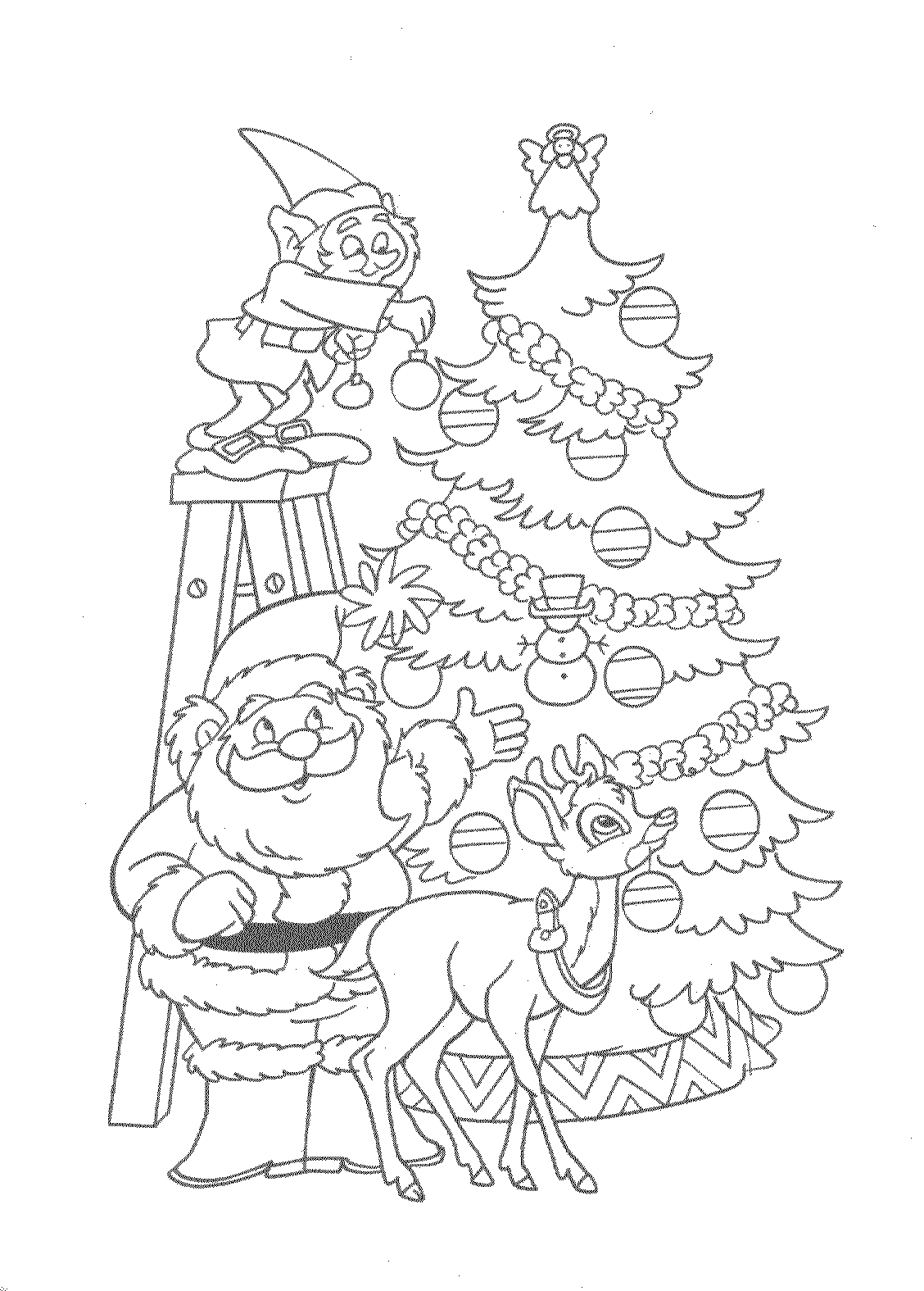 Dessin à colorier: Elfe (Personnages fantastiques et d'aventure) #94112 - Coloriages à Imprimer Gratuits