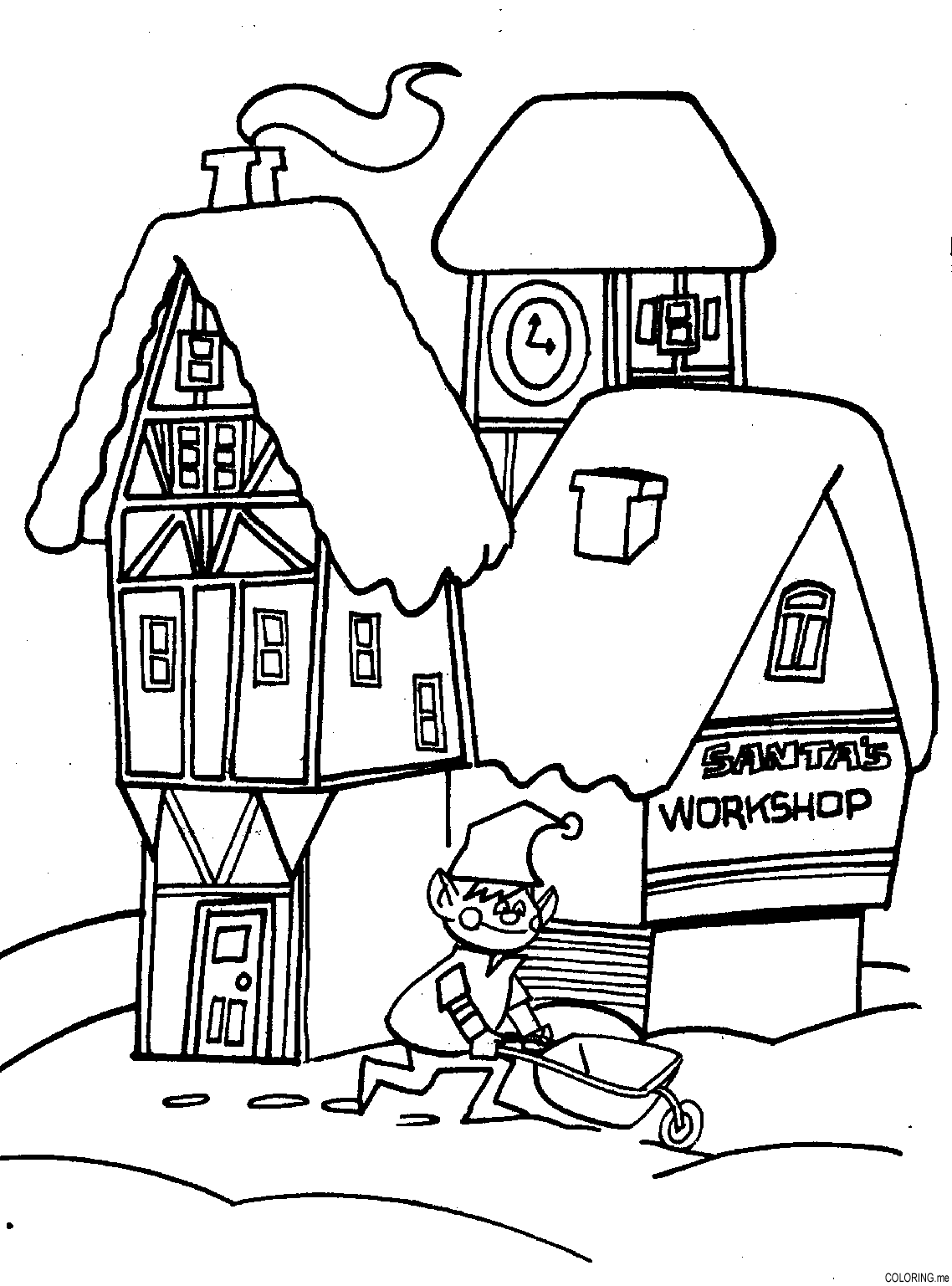 Dessin à colorier: Elfe (Personnages fantastiques et d'aventure) #94118 - Coloriages à Imprimer Gratuits