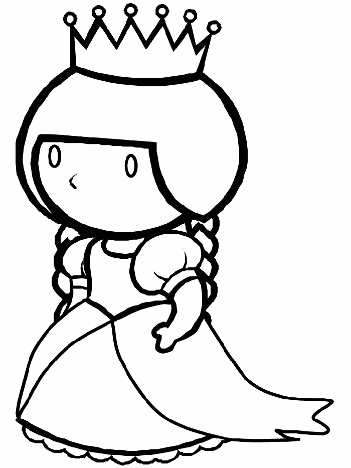 Dessin à colorier: Reine (Personnages fantastiques et d'aventure) #106213 - Coloriages à Imprimer Gratuits