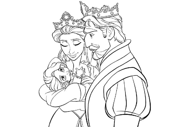Dessin à colorier: Reine (Personnages fantastiques et d'aventure) #106220 - Coloriages à Imprimer Gratuits