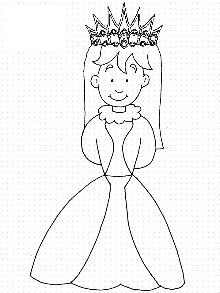 Dessin à colorier: Reine (Personnages fantastiques et d'aventure) #106221 - Coloriages à Imprimer Gratuits