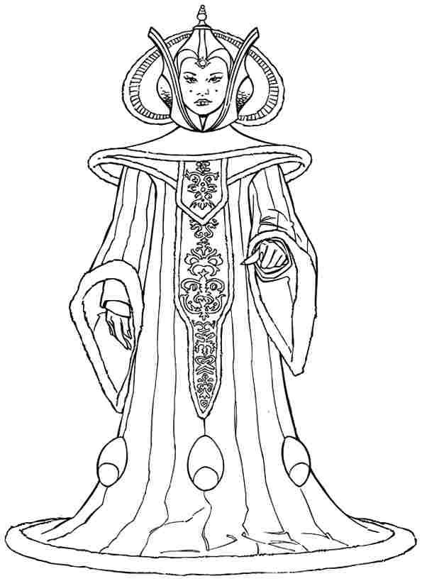 Dessin à colorier: Reine (Personnages fantastiques et d'aventure) #106333 - Coloriages à Imprimer Gratuits