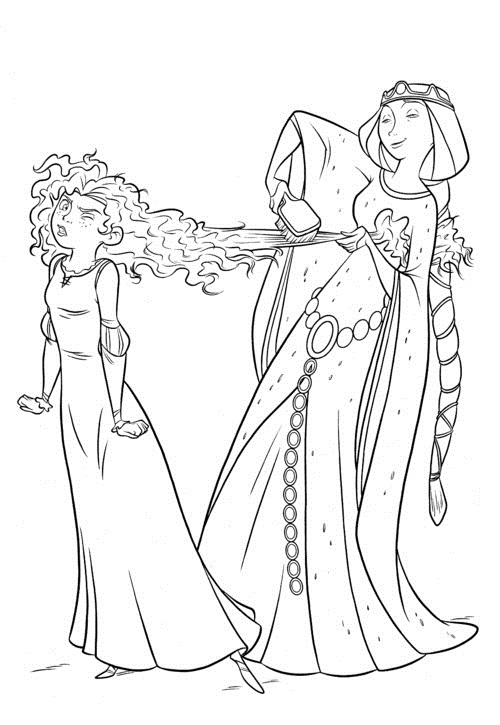 Dessin à colorier: Reine (Personnages fantastiques et d'aventure) #106520 - Coloriages à Imprimer Gratuits