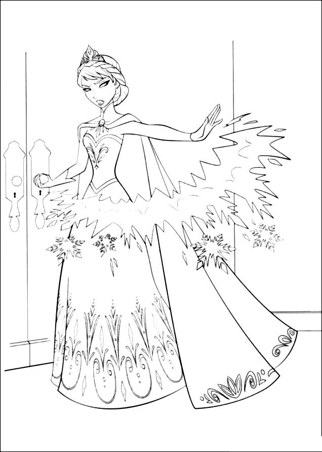 Dessin à colorier: Reine (Personnages fantastiques et d'aventure) #106529 - Coloriages à Imprimer Gratuits