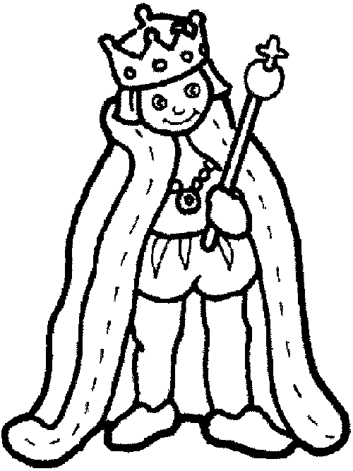 Dessin à colorier: Roi (Personnages fantastiques et d'aventure) #106915 - Coloriages à Imprimer Gratuits