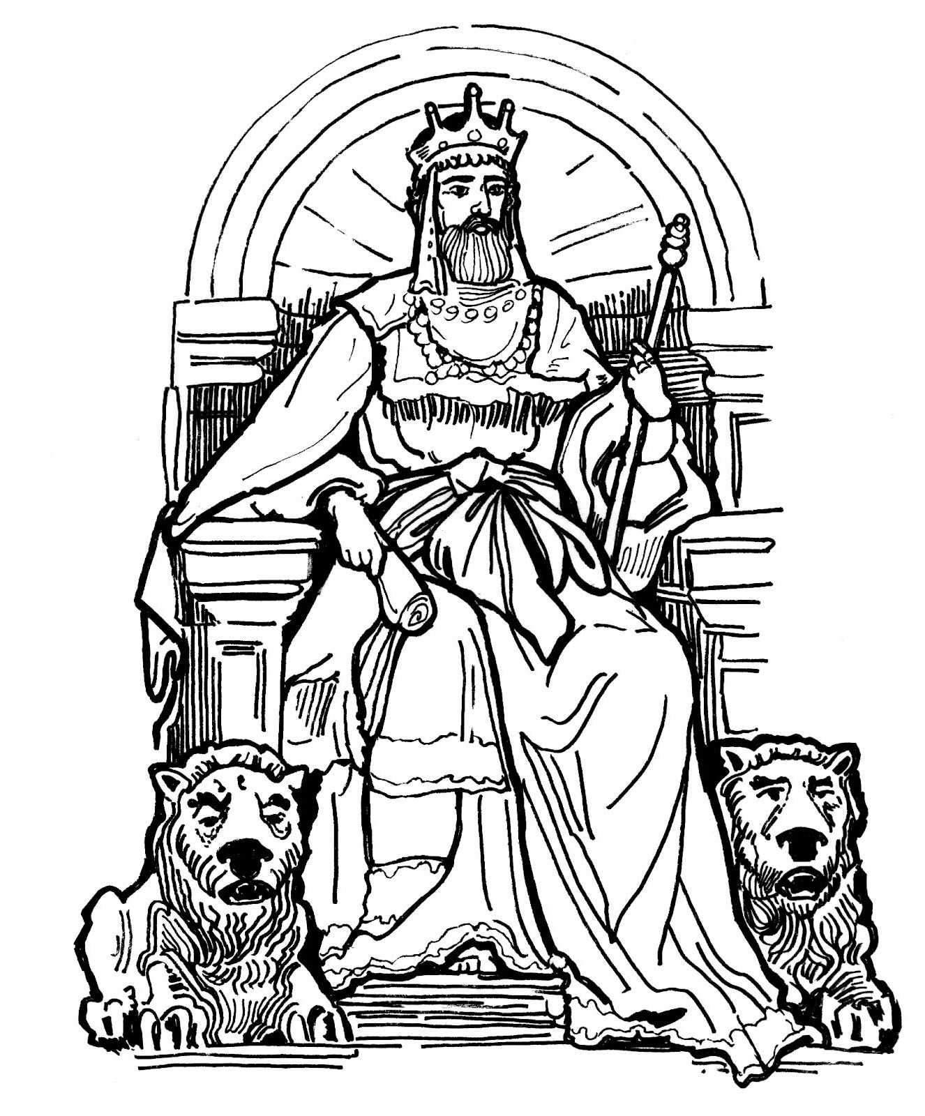 Dessin à colorier: Roi (Personnages fantastiques et d'aventure) #106929 - Coloriages à Imprimer Gratuits