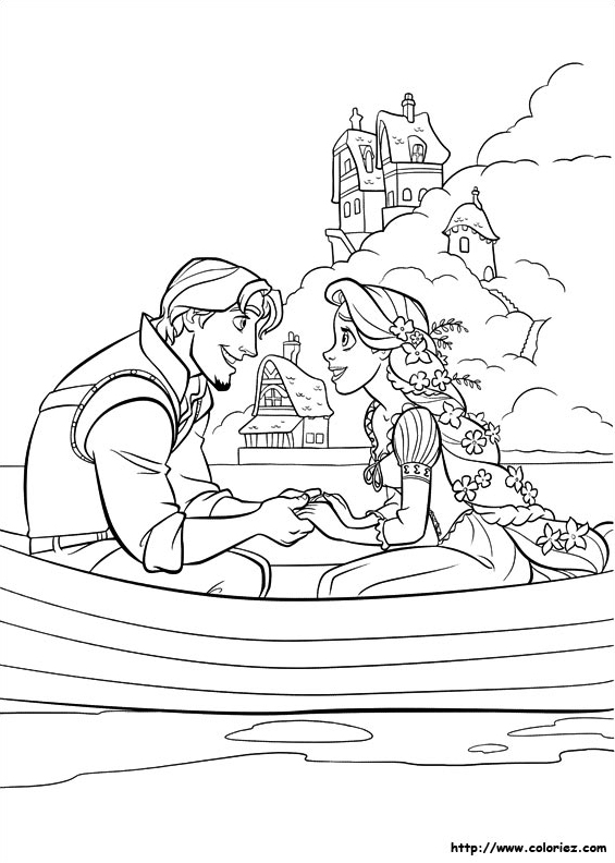 Dessin à colorier: Amoureux (Personnages) #88755 - Coloriages à Imprimer Gratuits