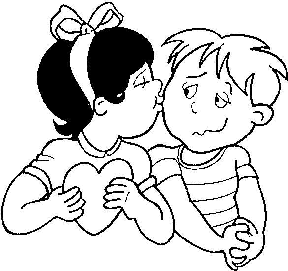 Dessin à colorier: Amoureux (Personnages) #88872 - Coloriages à Imprimer Gratuits