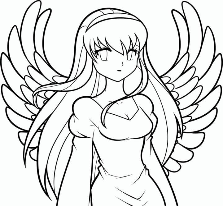 Coloriage gratuit Ange #203797 de la collection Personnages à imprimer